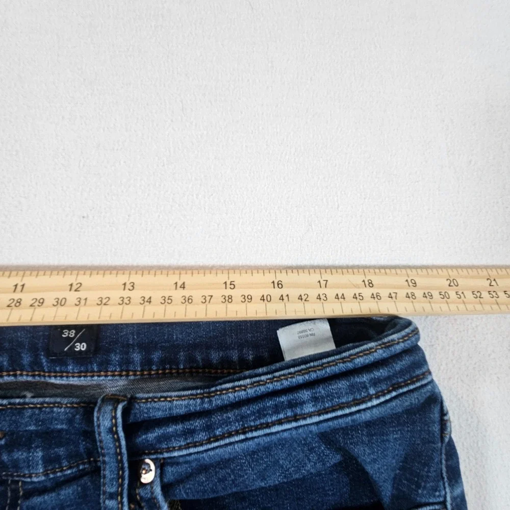 Lucky‎ Brand 121 Slim Jeans Mens 38x30 Dark Blue Denim Stretch 7MP10198